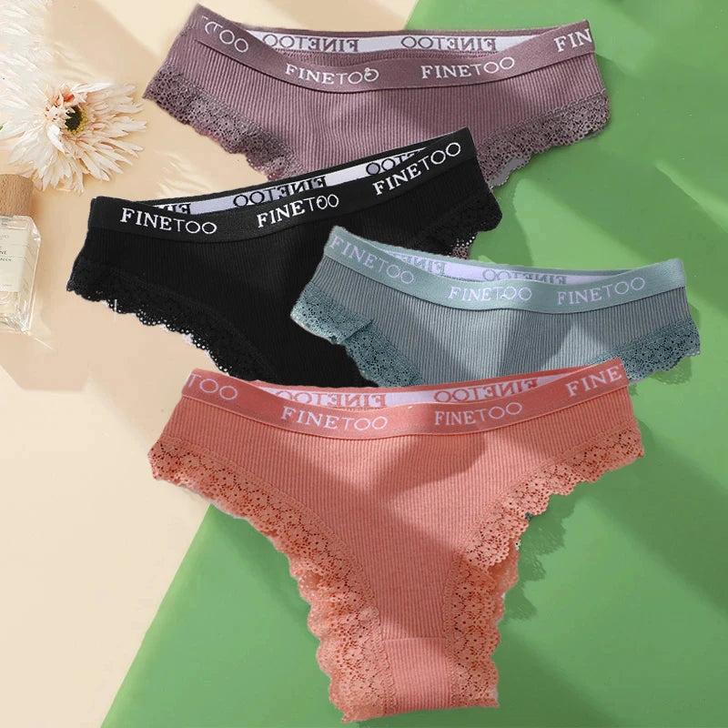 Alluring Cotton Lace Brazilian Panties for Women - Seamless Comfort in M-XXL Sizes