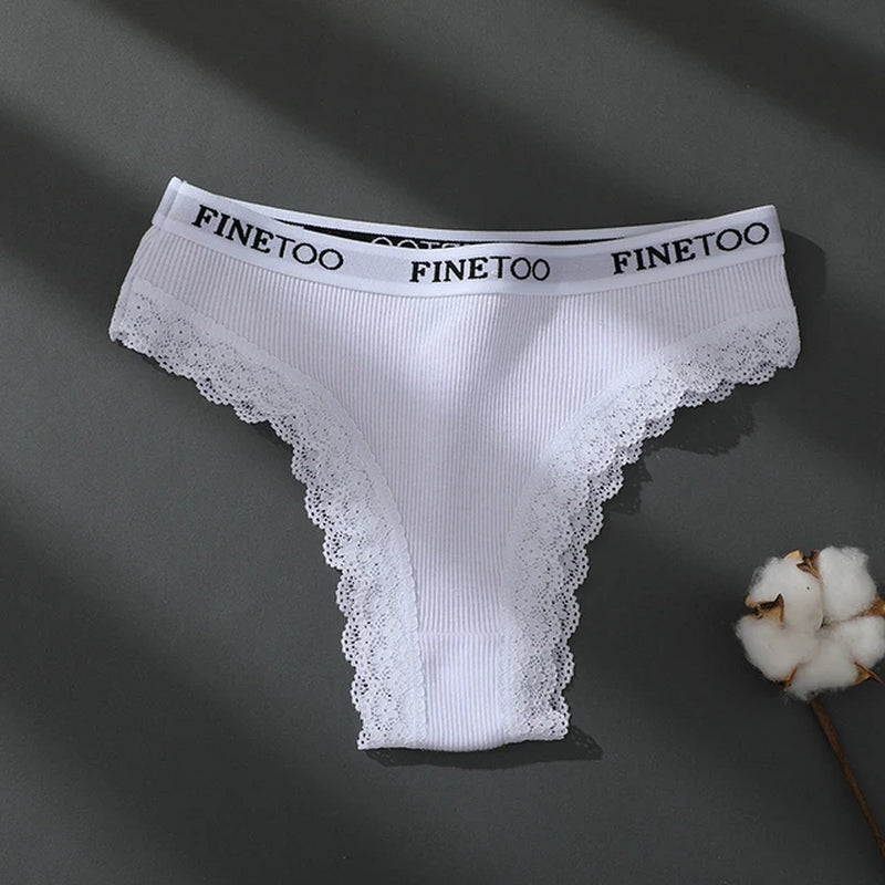 Alluring Cotton Lace Brazilian Panties for Women - Seamless Comfort in M-XXL Sizes