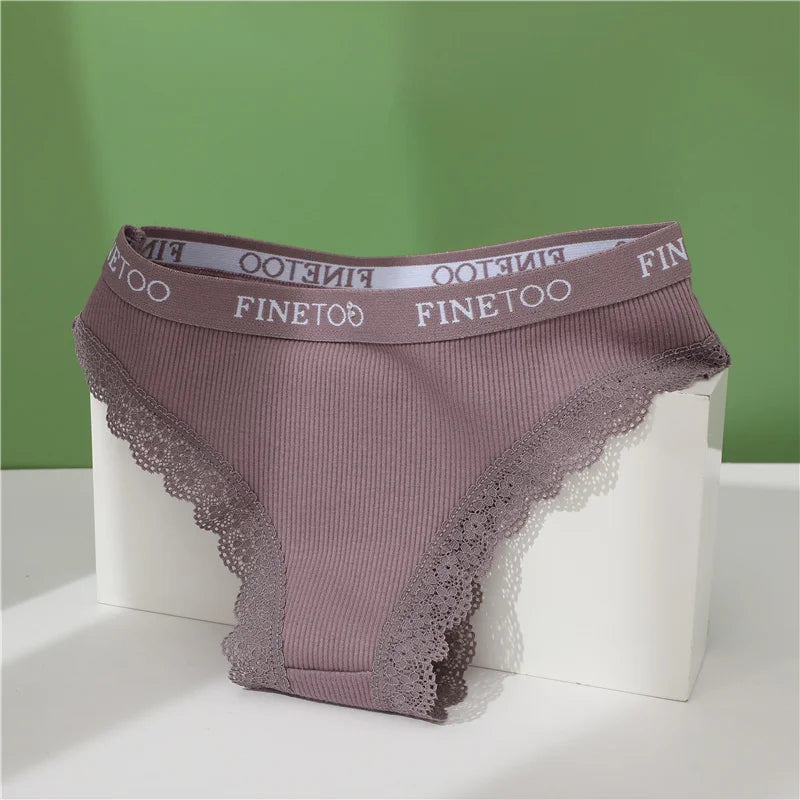 Alluring Cotton Lace Brazilian Panties for Women - Seamless Comfort in M-XXL Sizes