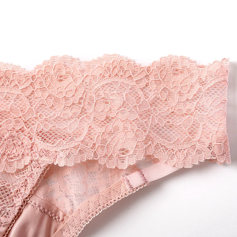 3-Piece Luxury Satin & Lace G-String Set for Women - Seductive Lingerie Collection