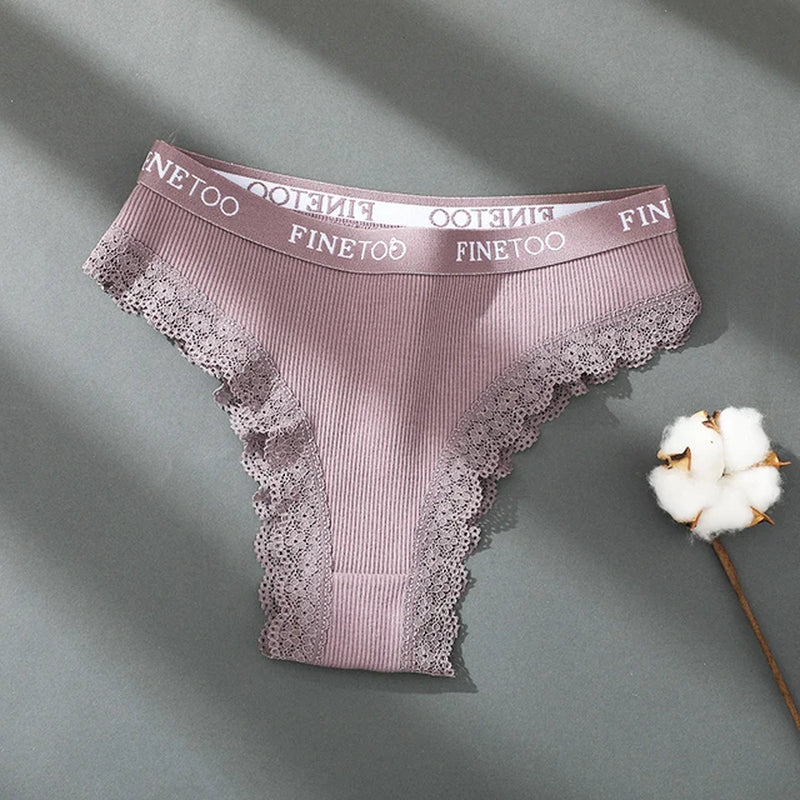 Alluring Cotton Lace Brazilian Panties for Women - Seamless Comfort in M-XXL Sizes