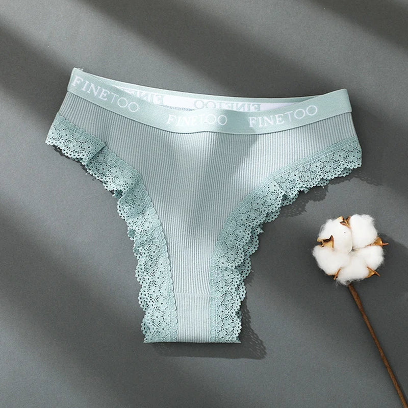 Alluring Cotton Lace Brazilian Panties for Women - Seamless Comfort in M-XXL Sizes