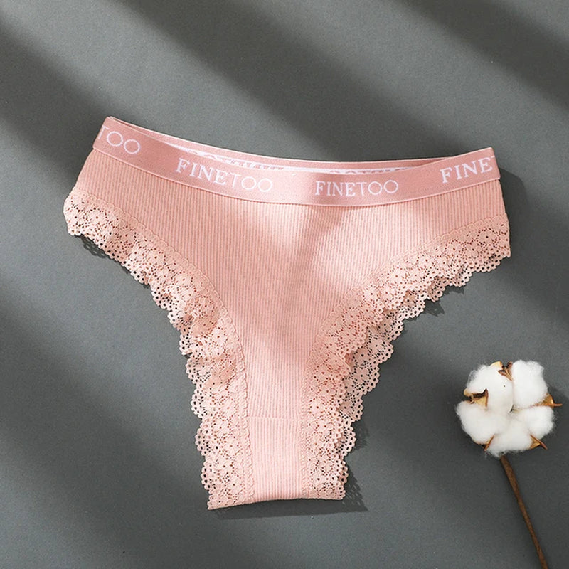 Alluring Cotton Lace Brazilian Panties for Women - Seamless Comfort in M-XXL Sizes