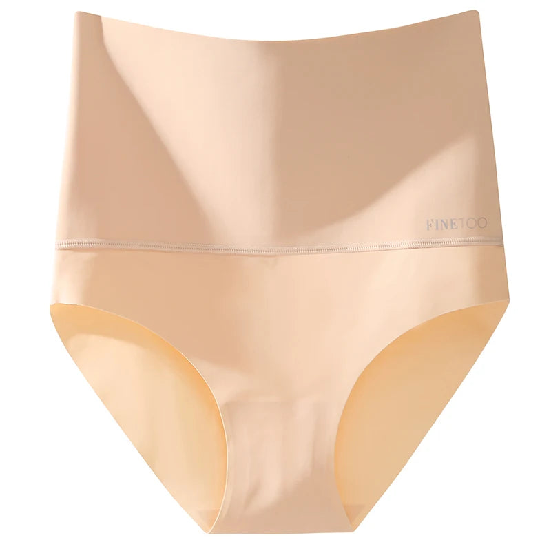 High Waist Seamless Bodyshaper Briefs - Women's Anti-Bacterial Soft Crotch Underwear for Ultimate Comfort and Support
