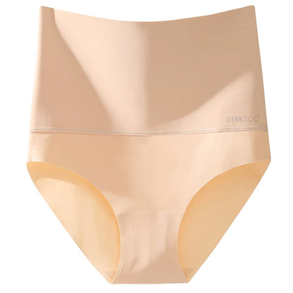 High Waist Seamless Bodyshaper Briefs - Women's Anti-Bacterial Soft Crotch Underwear for Ultimate Comfort and Support
