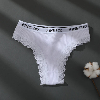 Alluring Cotton Lace Brazilian Panties for Women - Seamless Comfort in M-XXL Sizes