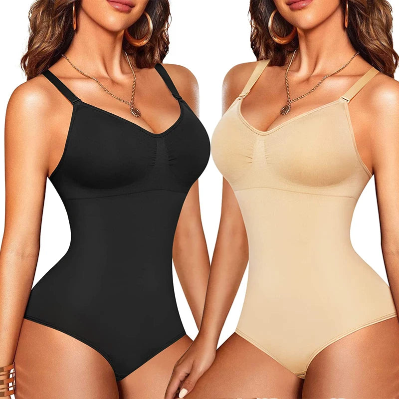 Ultimate Women's Seamless Bodysuit with Tummy Control and Built-In Bra – Shaping Jumpsuit for a Flawless Figure