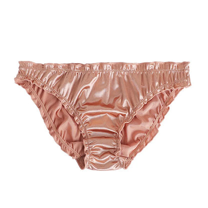 Sexy Super Stretch Satin Briefs for Women - Low-Waist, Breathable & Comfortable Lingerie