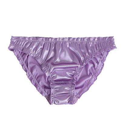 Sexy Super Stretch Satin Briefs for Women - Low-Waist, Breathable & Comfortable Lingerie