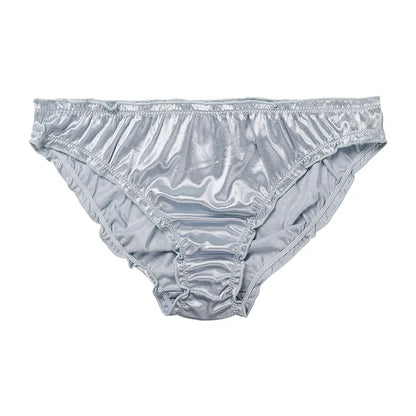 Sexy Super Stretch Satin Briefs for Women - Low-Waist, Breathable & Comfortable Lingerie