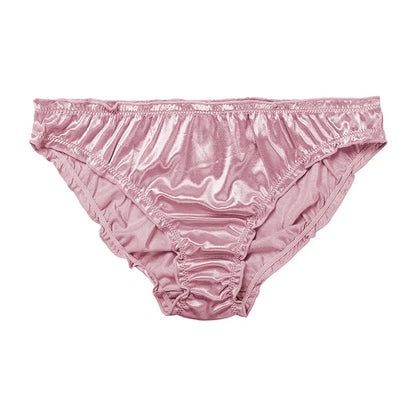 Sexy Super Stretch Satin Briefs for Women - Low-Waist, Breathable & Comfortable Lingerie