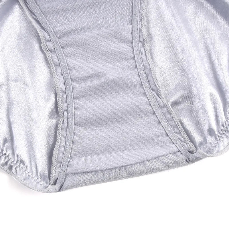 Sexy Super Stretch Satin Briefs for Women - Low-Waist, Breathable & Comfortable Lingerie