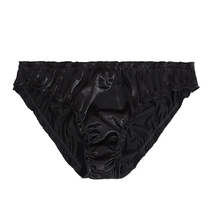 Sexy Super Stretch Satin Briefs for Women - Low-Waist, Breathable & Comfortable Lingerie