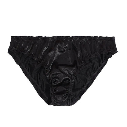 Sexy Super Stretch Satin Briefs for Women - Low-Waist, Breathable & Comfortable Lingerie