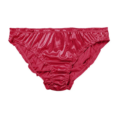 Sexy Super Stretch Satin Briefs for Women - Low-Waist, Breathable & Comfortable Lingerie