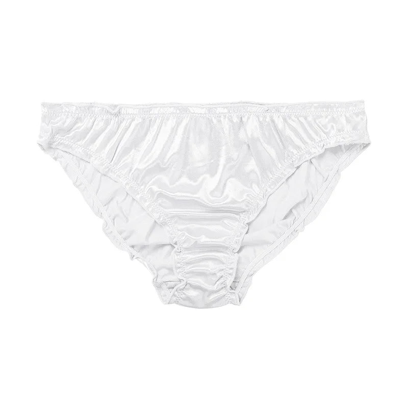 Sexy Super Stretch Satin Briefs for Women - Low-Waist, Breathable & Comfortable Lingerie