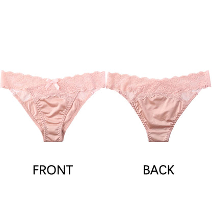 3-Piece Luxury Satin & Lace G-String Set for Women - Seductive Lingerie Collection