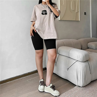 High Waist Women's Yoga Shorts - Stylish Fitness & Casual Streetwear Trousers for Active Ladies