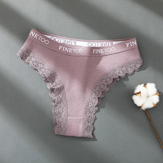 Alluring Cotton Lace Brazilian Panties for Women - Seamless Comfort in M-XXL Sizes